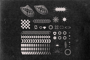 100 Futuristic Vector Shapes Vol. 2