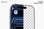 Close-up iPhone 17 Pro Max Mockup, an iPhone Mockup by RamStudio2 (Thumbnail 3 of 10)