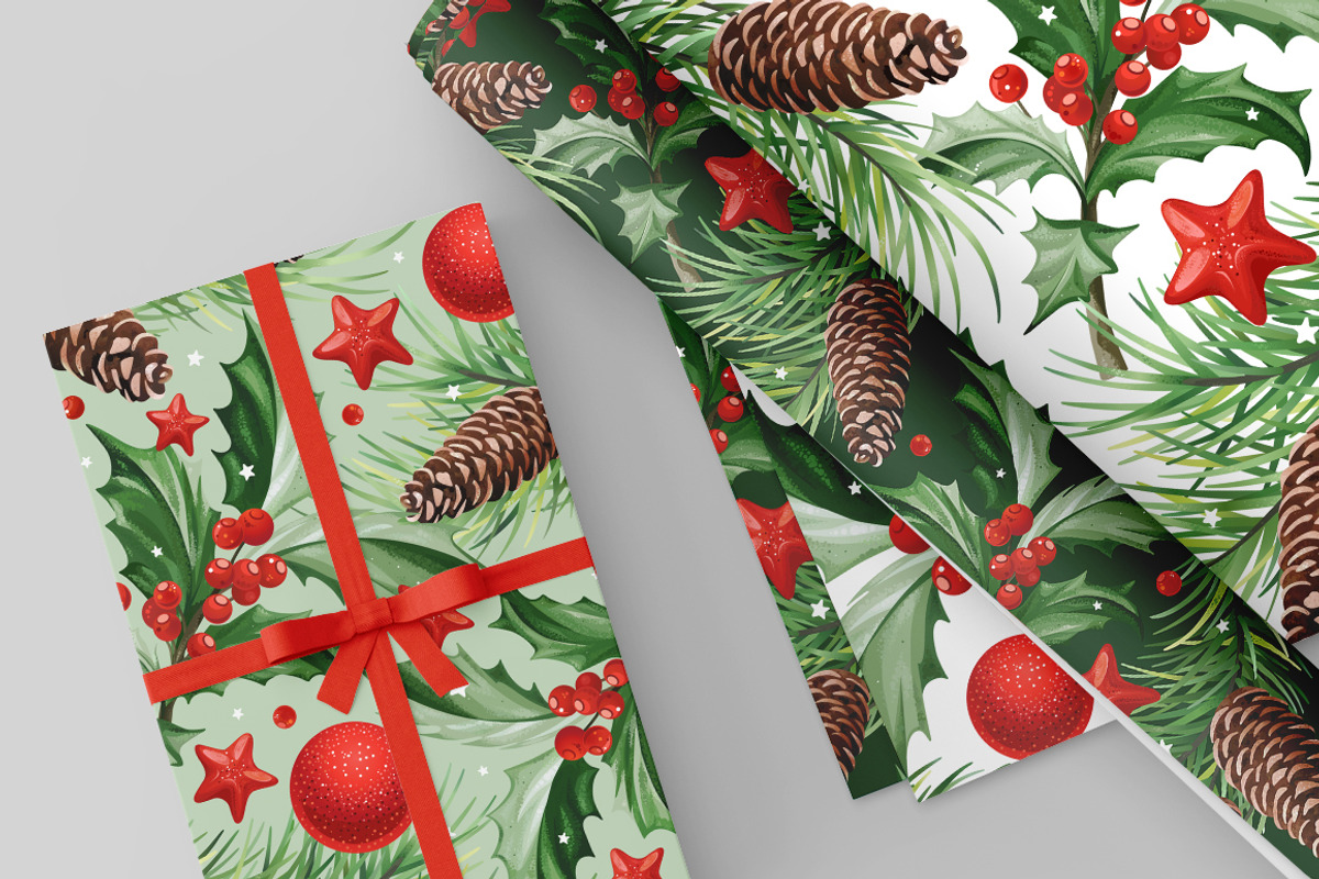 Christmas Set 3, a Background Graphic by Yulia Ogneva (Photo 7 of 7)
