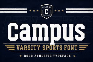 Campus, a Slab Serif Font by Wow Magic