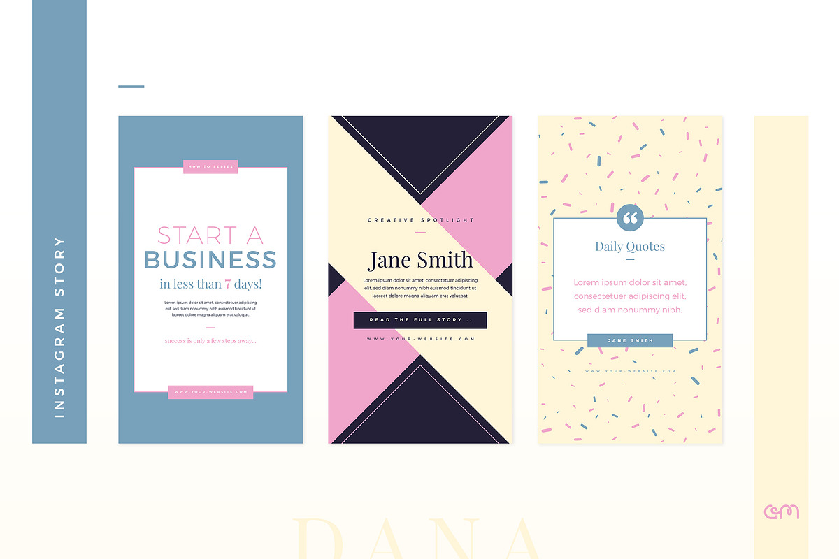 Dana Social Media Pack, a Social Media Template by AM Studio (Photo 6 of 14)