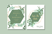 Leave Green Wedding Card, an Invitation Template by Weddinginvitation by Fati (Thumbnail 2 of 2)