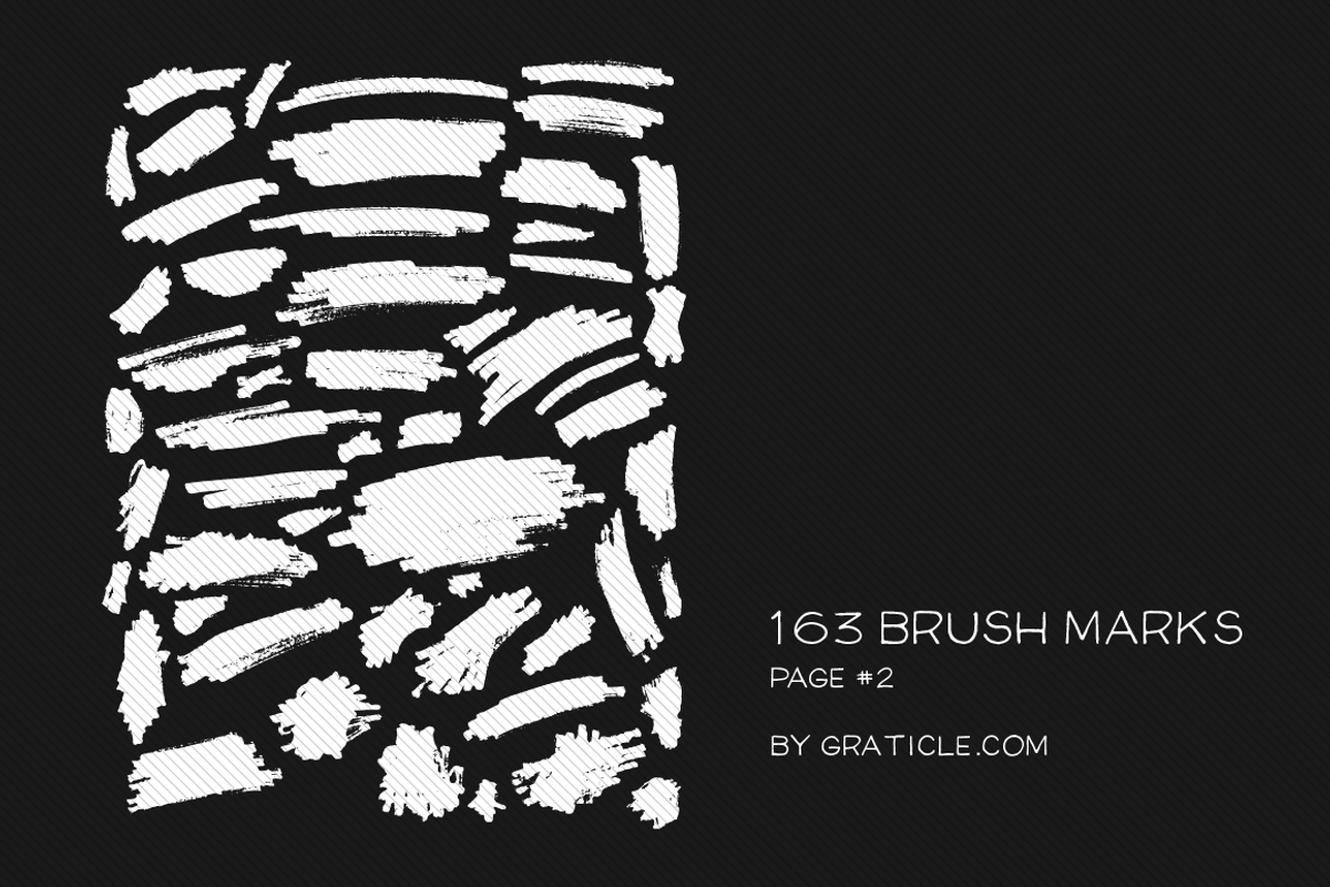 163 Vector Brush Marks, an Illustration by Graticle (Photo 3 of 4)
