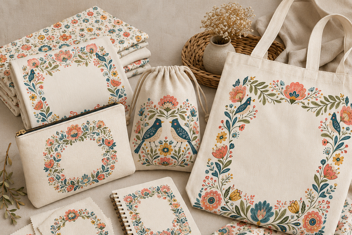 Floral Modern Folk clipArt Whimsy, a Decorative Illustration by HeavensStar (Photo 2 of 6)