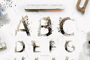 Alphabet Interrupted Watercolor Set, a Decorative Illustration by Bibela (Thumbnail 2 of 9)