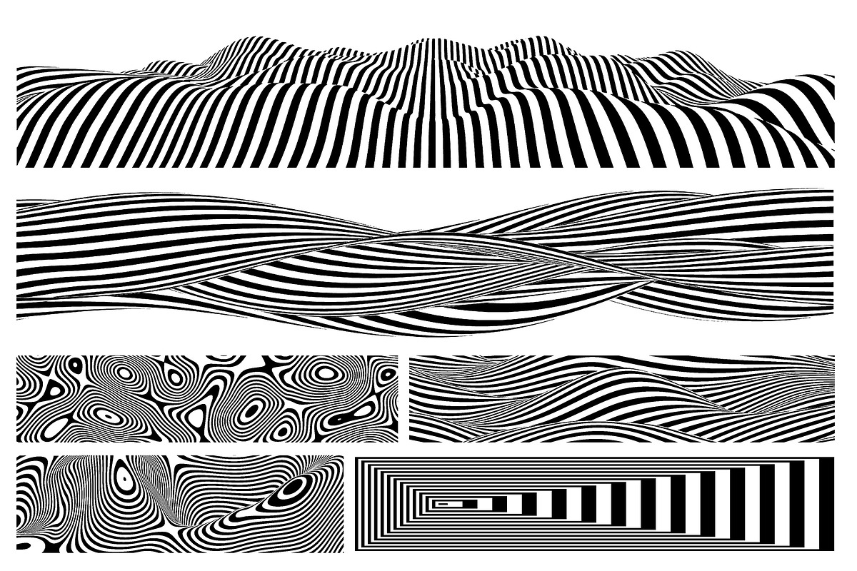 Op Art - Vector backgrounds bundle, a Background Graphic by RDShop (Photo 11 of 14)