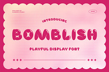 Bomblish – Playful Display Font