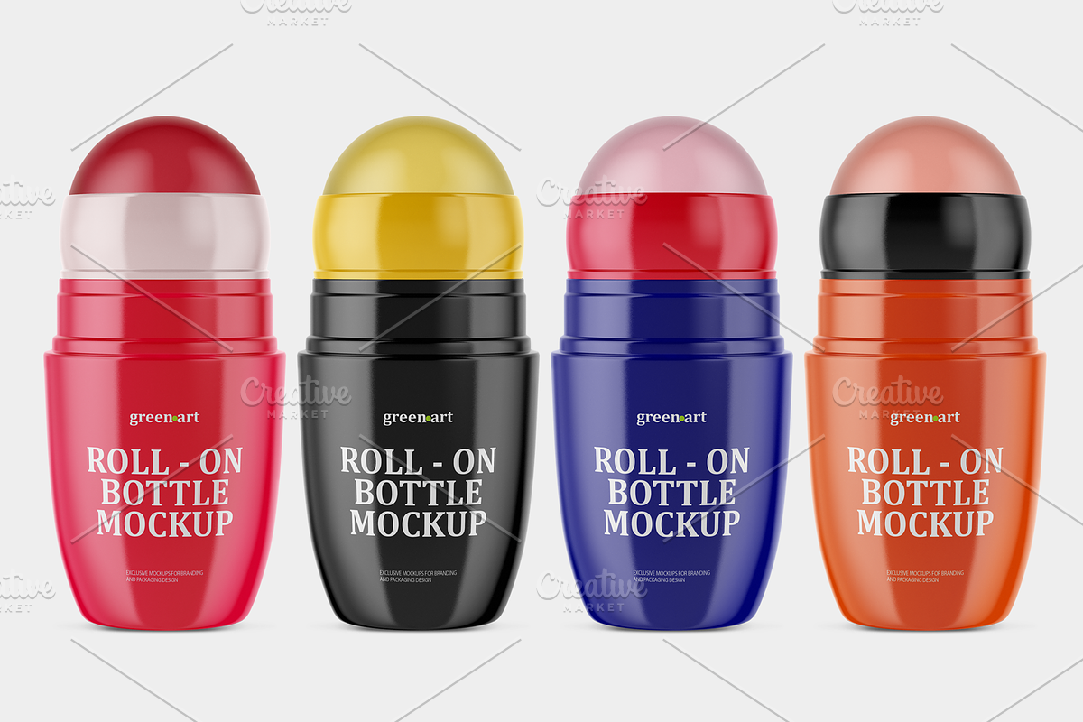 Roll-on Bottle Mockup, a Packaging Mockup by Green Art (Photo 2 of 5)