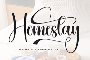 Homestay Script Font