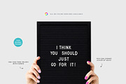 Letterboard Designer Kit 6xMock-ups, a Household Mockup by Mocca Mockups Store (Thumbnail 4 of 5)