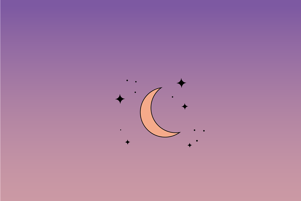 Crescent Moon Meadow Graphic - Minim, an Illustration by KhaledMuhammad1