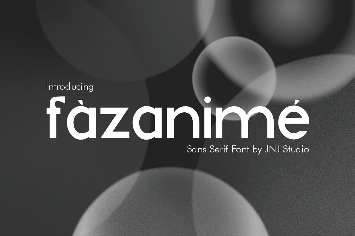 Fazanime Sans Serif, a Sans Serif Font by JNJ Studio (Photo 1 of 11)