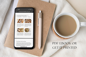 Cookbook Recipe Ebook Template