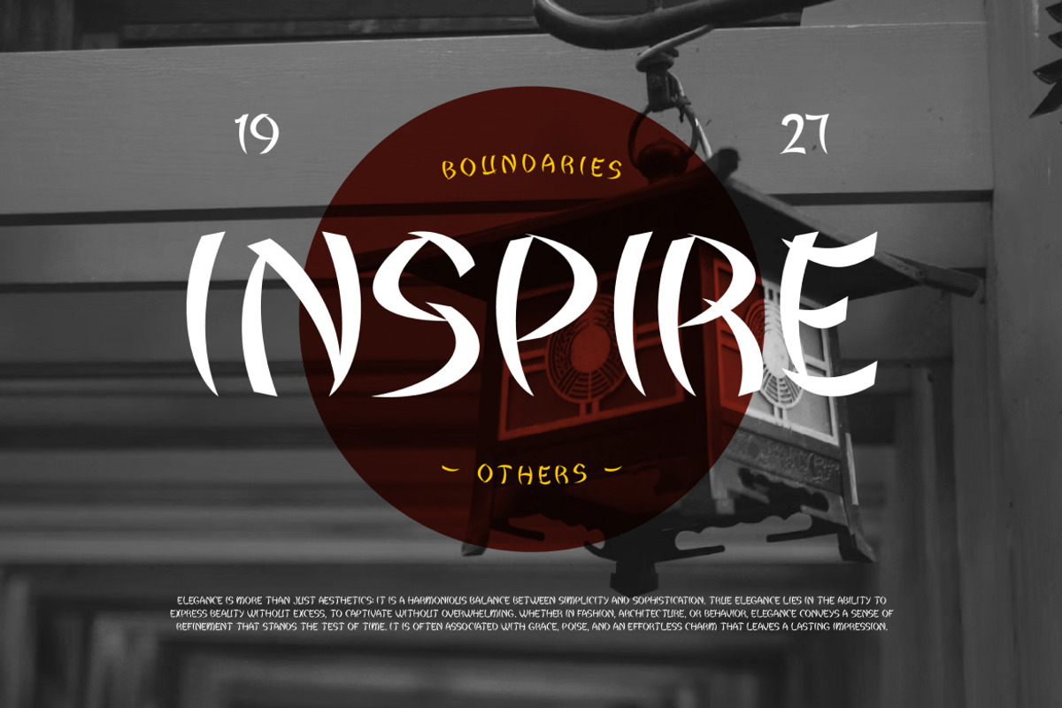 Ryu Japanese–Oriental Display Serif, a Serif Font by Vadovastd (Photo 3 of 7)