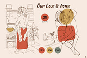 Our love and home, a Person Illustration by Olillia (Thumbnail 2 of 14)