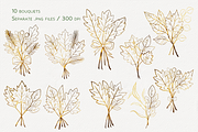 Autumn Elegance Leaf Bundle, a Decorative Illustration by Aurella Art (Thumbnail 3 of 15)