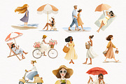 Mediterranean Summer Clipart Bundle, a Person Illustration by PaintPixelCo (Thumbnail 4 of 15)