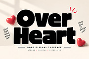 Over Heart, a Script Font by Wow Magic (Thumbnail 1 of 5)