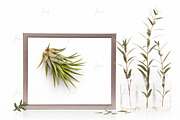 Silver styled frame isolated mockup, a Print Template by JustLikeMyDesktop (Thumbnail 1 of 3)