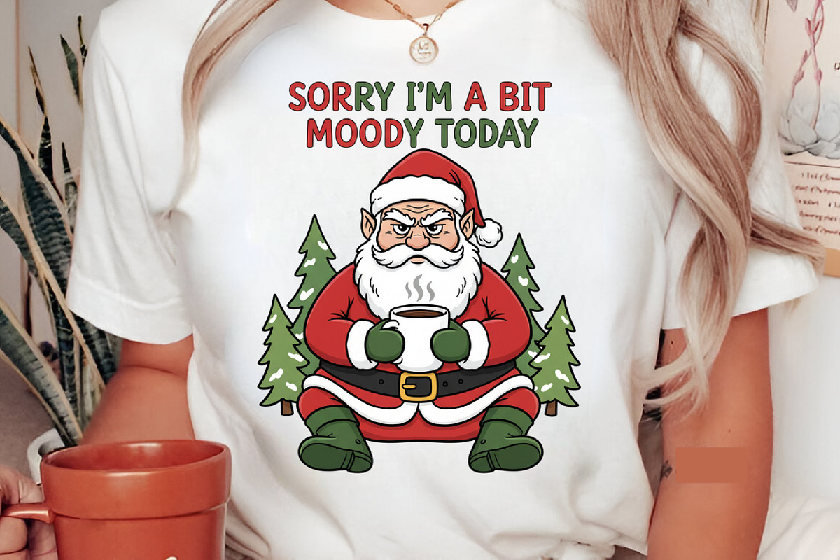 Sorry Im a Bit Moody Today,Christmas, an Illustration by Designking (Photo 4 of 5)
