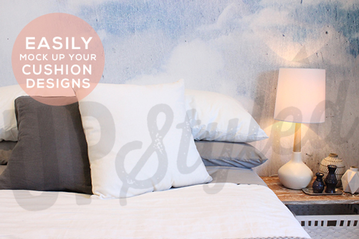 F199 Cushion Stock Photo Mock Up, a Product Mockup by UpStyled (Photo 2 of 2)