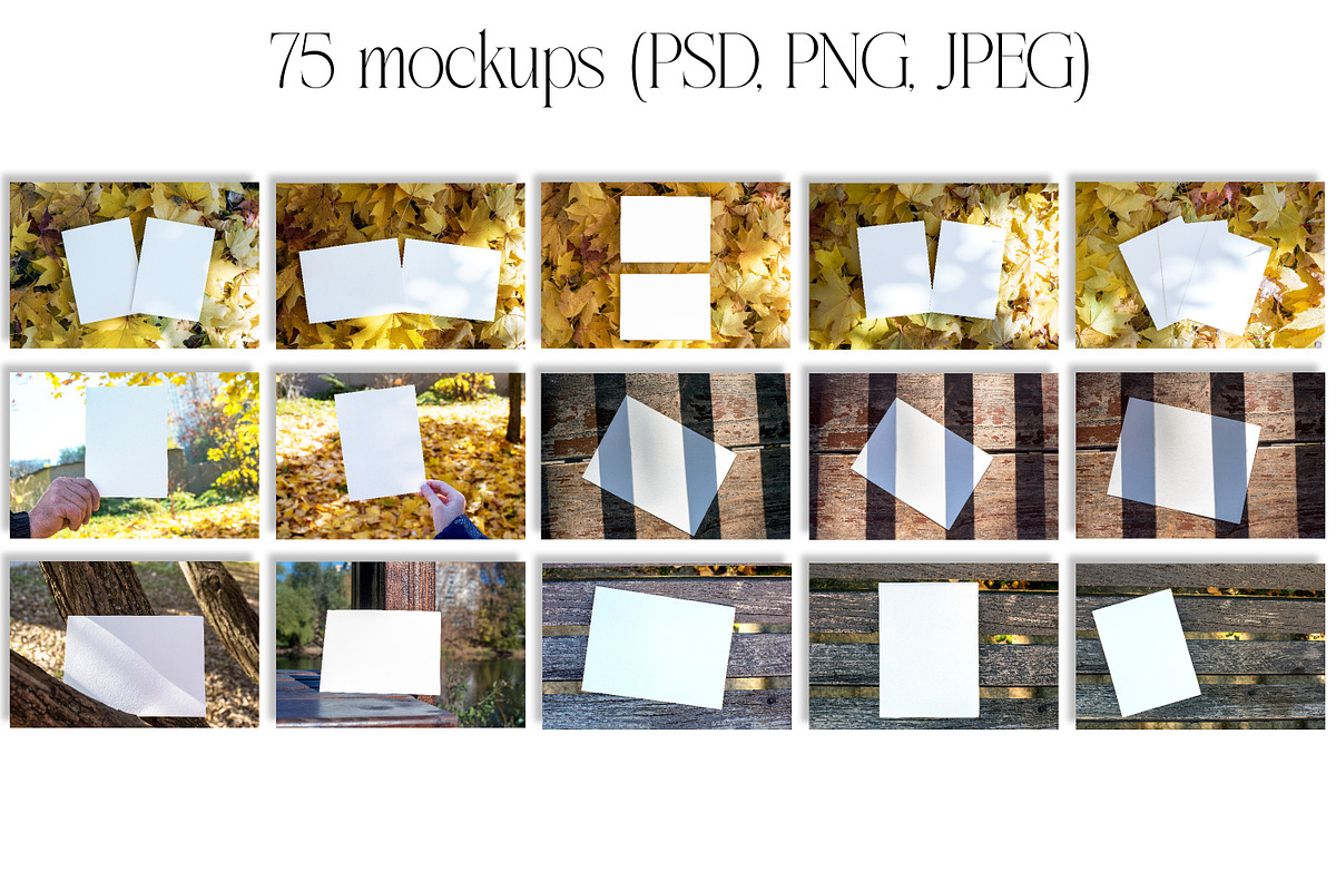 Autumn Mockup Bundle. Fall Mockup., a Print Template by MockupMarket (Photo 6 of 20)