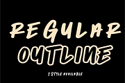 Kopeth - Display Brush Typeface, a Font by zamjumps (Thumbnail 2 of 8)