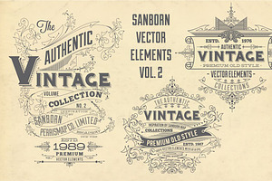 Sanborn Vector Elements Bundle Pack