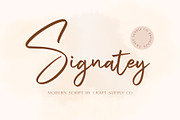 Signatey - Modern Script Font, a Script Font by Craft Supply Co. (Thumbnail 1 of 9)