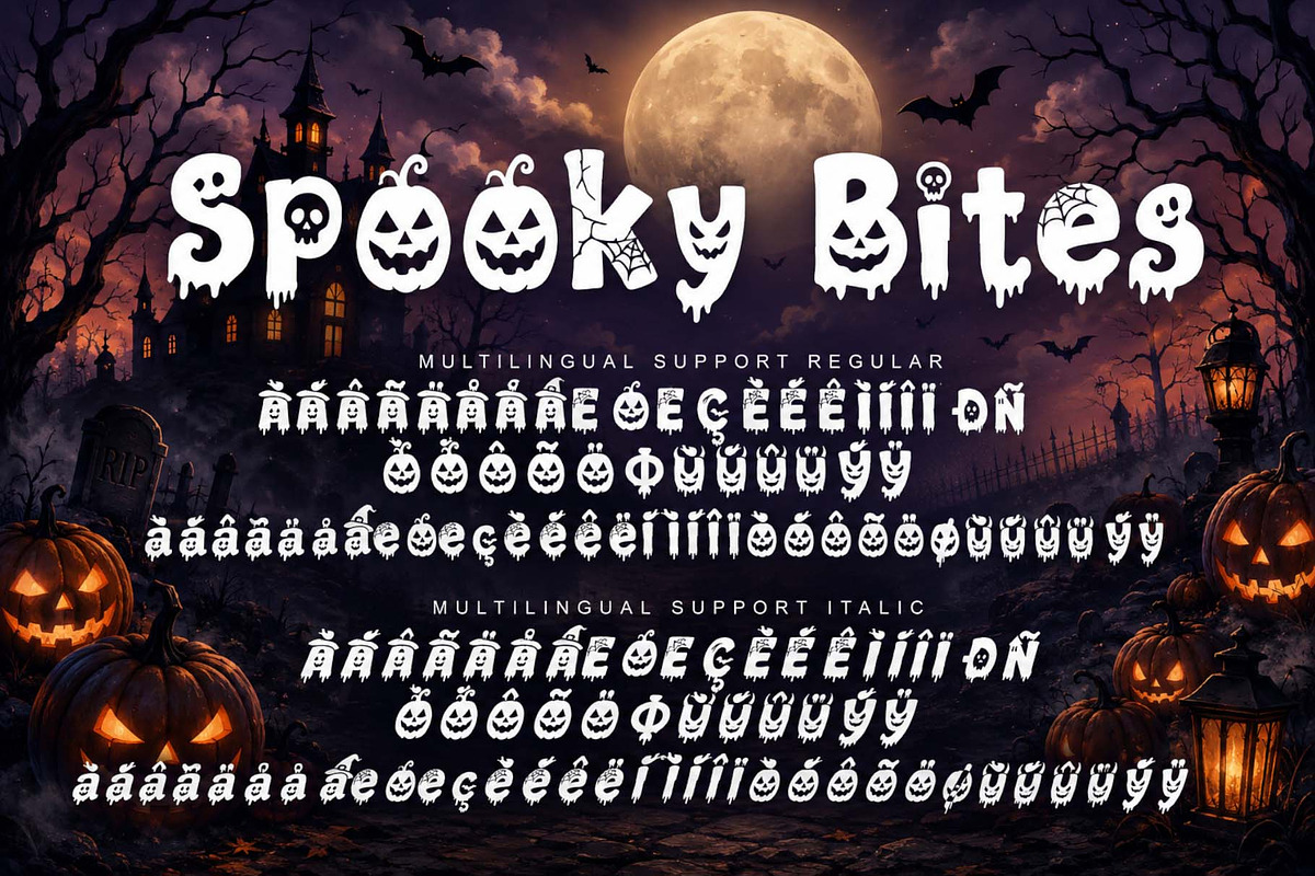 Spooky Bites, a Blackletter Font by Yoga Letter (Photo 9 of 10)