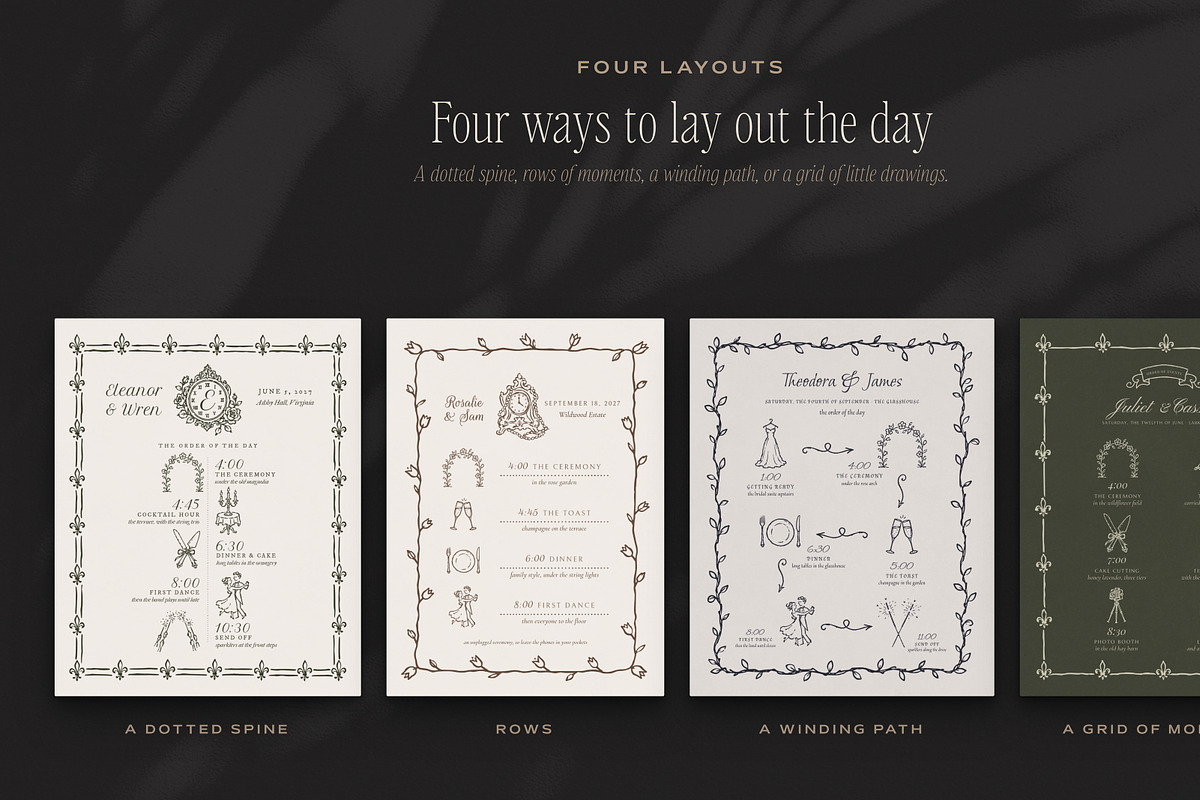 Wedding Timeline & Itinerary Kit, an Object Graphic by The October Creative (Photo 7 of 22)