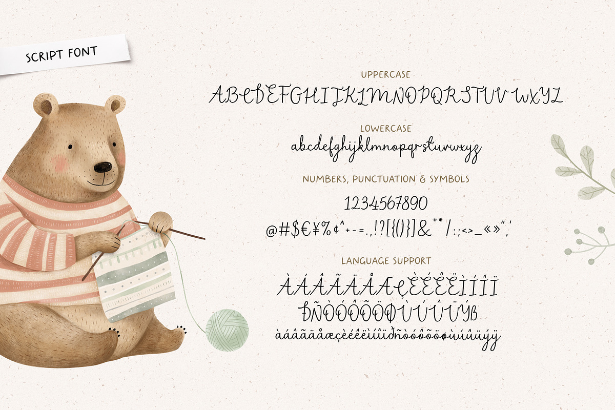 Forest house | Font duo, a Script Font by AngelinaKovel (Photo 7 of 14)