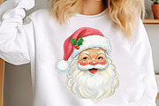 Vintage Christmas Pink Santa PNG, an Illustration by Libby Wishes (Thumbnail 5 of 9)