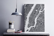 5 maps of USA cities, a Decorative Illustration by MaximGertsen (Thumbnail 9 of 9)