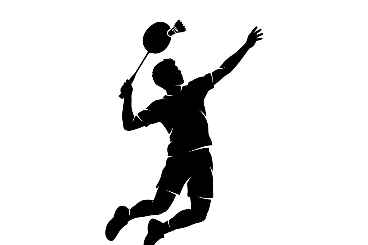 60 Badminton Player Smash Silhouette, a Person Illustration by Amazin_art (Photo 28 of 37)
