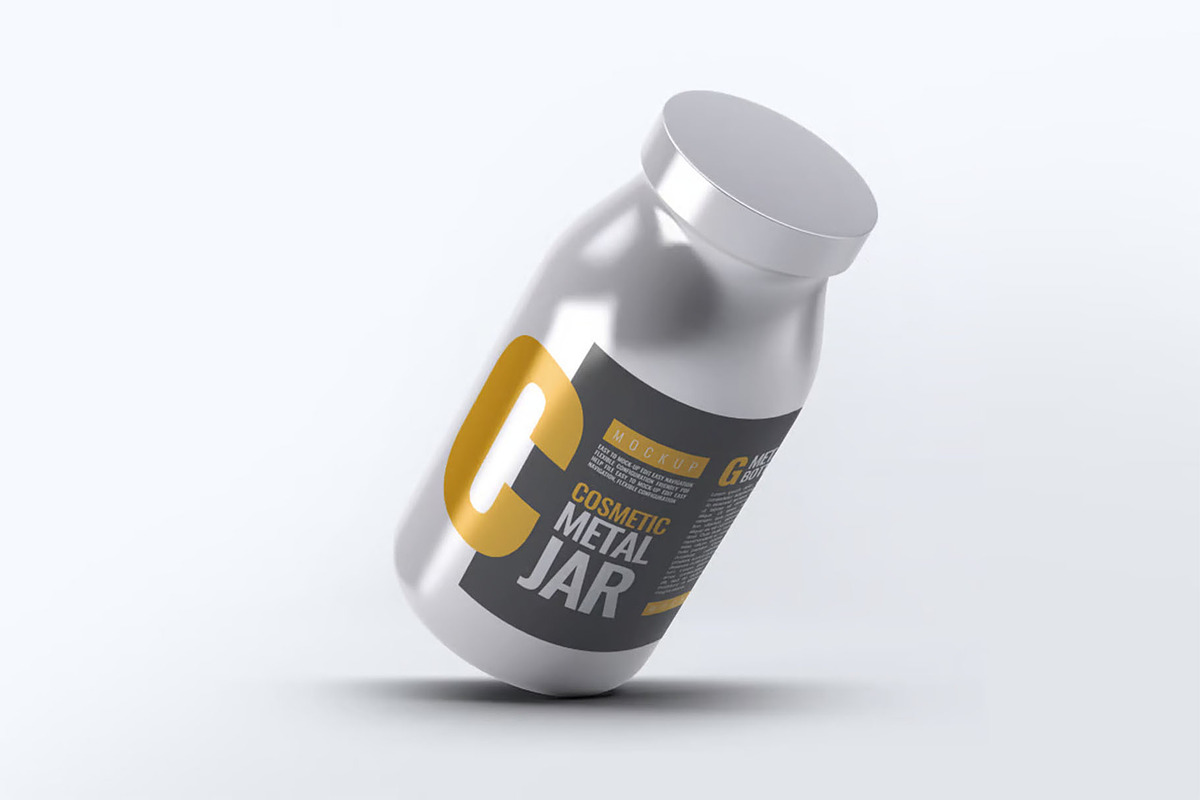 Metal Cosmetic Bottle Mock-Up, a Product Mockup by Hubzway (Photo 5 of 8)