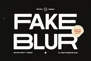 Fake Blur - Distort Effect Sans Font, a Sans Serif Font by Flawless And Co (Thumbnail 1 of 10)