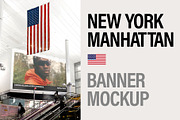 Banner Mockup in New York City, an Advertising Mockup by Brandacle Mockups (Thumbnail 6 of 8)
