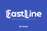 Eastline, a Blackletter Font by din-studio.com (Thumbnail 1 of 12)