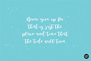SANDY TOES Bouncy Script Font, a Script Font by Blush Font Co. (Thumbnail 6 of 6)