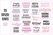 20 FONTS - BRUSH FONT BUNDLE, a Sans Serif Font by Blush Font Co. (Thumbnail 2 of 16)