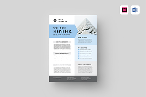 We Are Hiring Flyer, a Flyer Template by Leaflove