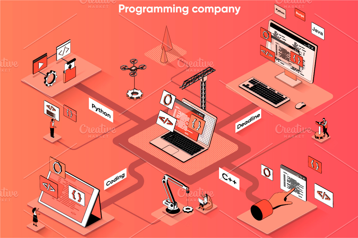 Isometric 3D Vector Illustrations, a Templates & Theme by alexdndz (Photo 19 of 32)