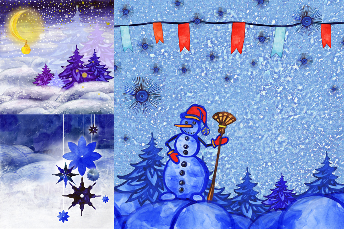 My wonderful winter holidays., a Background Graphic by Anna Art (Photo 6 of 10)