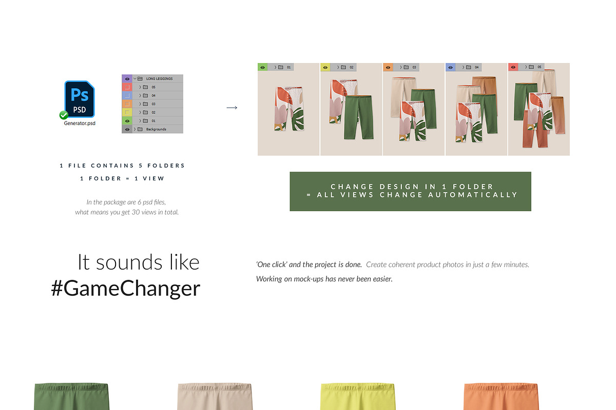 Baby Leggings 30x Mock-ups Bundle, a Bottom Mockup by Mocca Mockups Store (Photo 7 of 8)