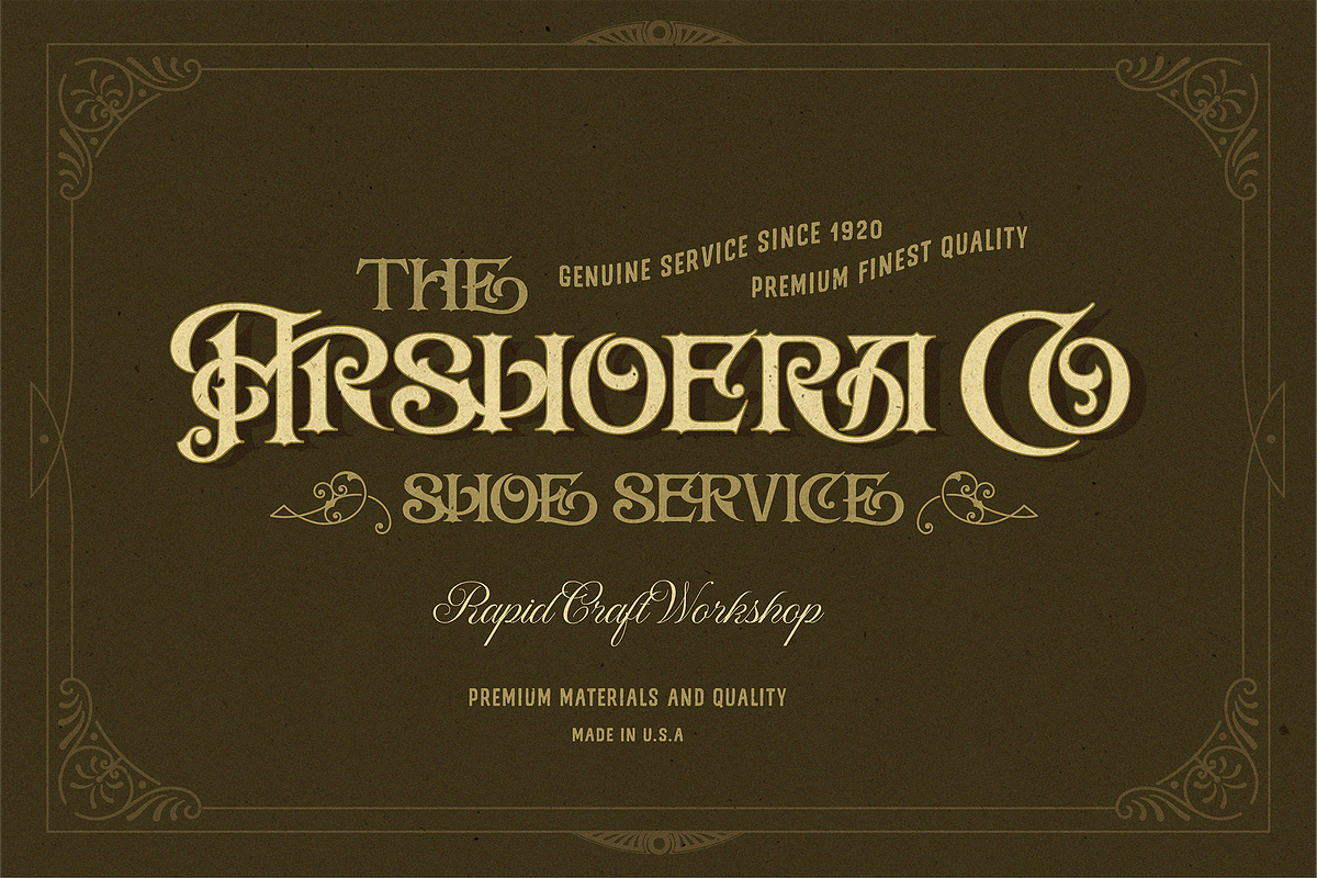 WT Armshore, a Font by Winston Type Co. (Photo 2 of 7)
