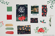 Christmas Florals Bundle, a Decorative Illustration by Cozy pattern shop (Thumbnail 4 of 13)