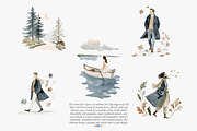 cozy autumn charm clipart set, a Decorative Illustration by Patishop Art (Thumbnail 2 of 11)