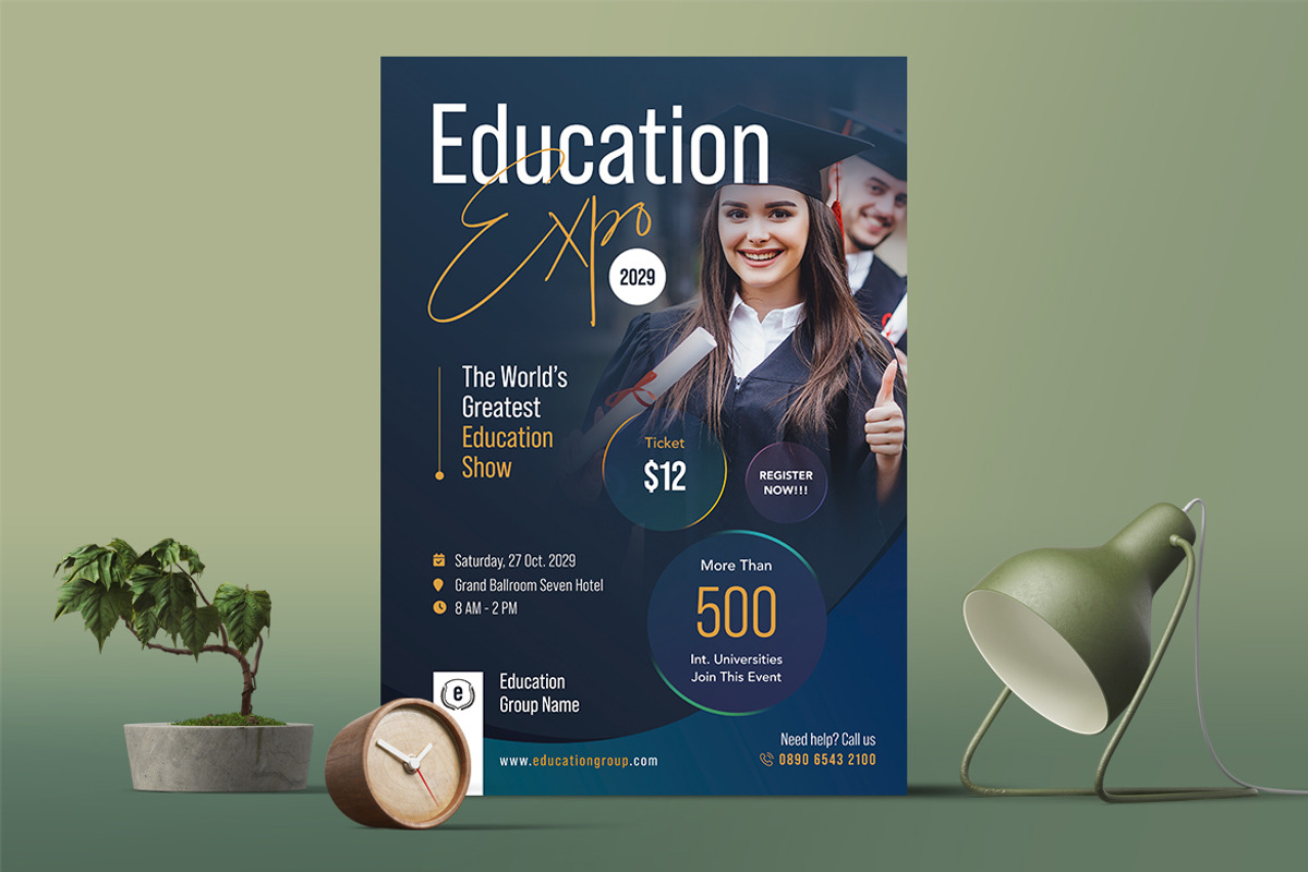 Education Flyer Template, a Flyer Template by Boostock (Photo 3 of 4)