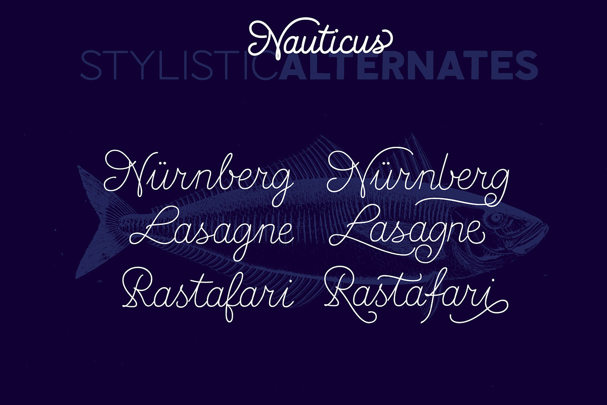 Nauticus Script&Sans preview 3
